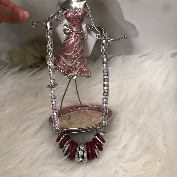 NWT/ Napier/ Beautiful Two Tone Bands Necklace - Picture 5 of 9